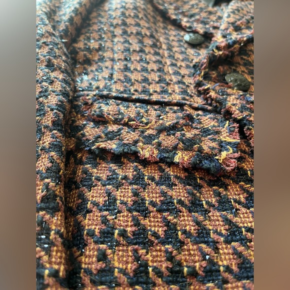 NWOT Veronica Beard Taja Houndstooth Check Cotton Blend Dickey Jacket - Picture 15 of 16